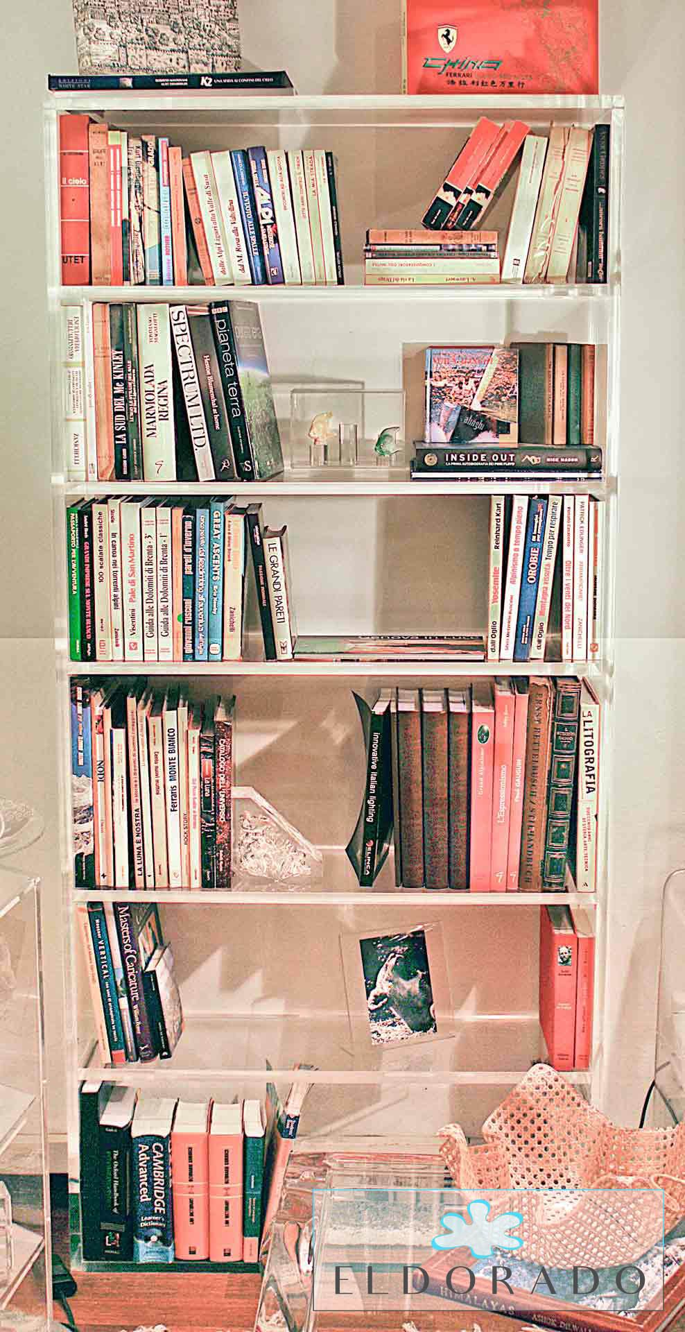 Libreria in plexiglass BLOCCO20 cm 90 x 30 h 200